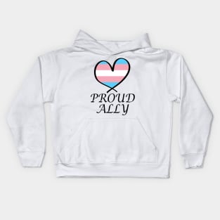 Proud Ally LGBT Gay Pride Month Transgender Flag Kids Hoodie